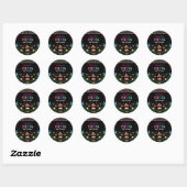 Kleurrijke Mexicaanse Fiesta Baby shower Party Dec Ronde Sticker (Vel)