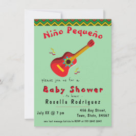 Kleurrijke Mexicaanse Fiesta Jongens Baby Shower U Kaart