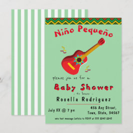 Kleurrijke Mexicaanse Fiesta Jongens Baby Shower U Kaart