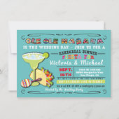 Kleurrijke Mexicaanse Fiesta repetitie diner uitno Kaart (Voorkant)