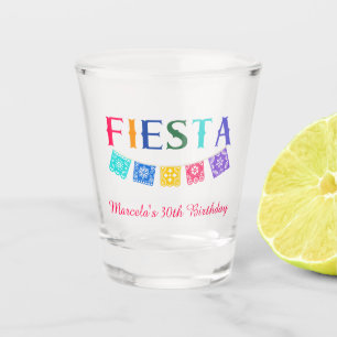 Kleurrijke Mexicaanse Fiesta Verjaardag Shot Glas
