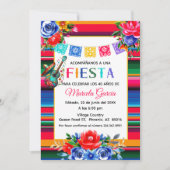 Kleurrijke Mexicaanse Fiesta verjaardagsfeest Spaa Kaart (Voorkant)