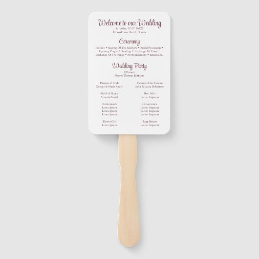 Kleurrijke Mexicaanse Floral Fiesta bruiloft progr Handwaaier (Achterkant)