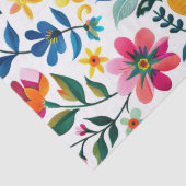 Kleurrijke Mexicaanse Folk Art Floral Tissuepapier (Detail)