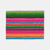 Kleurrijke Mexicaanse lanket Rainbow Spaans mandje Fleece Deken (Voorkant (Horizontaal))