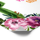 Kleurrijke Mexicaanse Margarita Bar Teken Poster (Hoek)