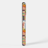 Kleurrijke Mexicaanse Patchwork Print Monogram iPhone Hoesje (Rechterkant)