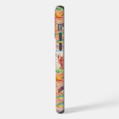 Kleurrijke Mexicaanse Patchwork Print Monogram iPhone Hoesje (Linkerkant)