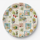  kleurrijke Mexicaanse reisprint Papieren Bordje (Voorkant)