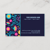 Kleurrijke mexicaanse screensaver visitekaartje (Achterkant)