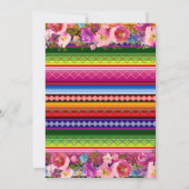 Kleurrijke Mexicaanse senorita Fiesta Meisje Baby  Kaart (Achterkant)