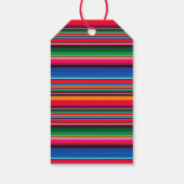 Kleurrijke Mexicaanse Serape & Bloemige Dankjewel  Cadeaulabel (Achterkant)