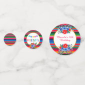 Kleurrijke Mexicaanse Serape Fiesta Confetti (Achterkanten)