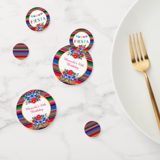 Kleurrijke Mexicaanse Serape Fiesta Confetti (Groep)