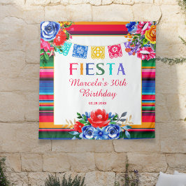 Kleurrijke Mexicaanse Serape Floral Fiesta Wandkleed