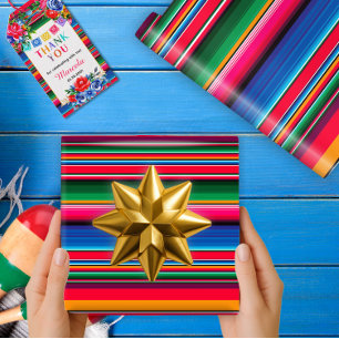 Kleurrijke Mexicaanse Serape Gift Cadeaupapier
