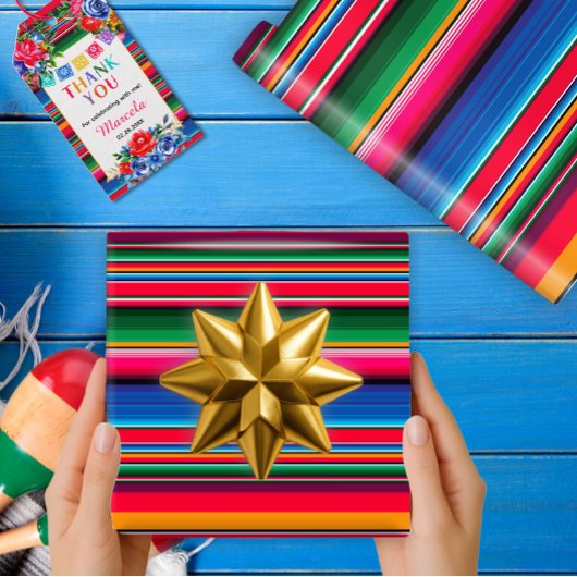 Kleurrijke Mexicaanse Serape Gift Cadeaupapier