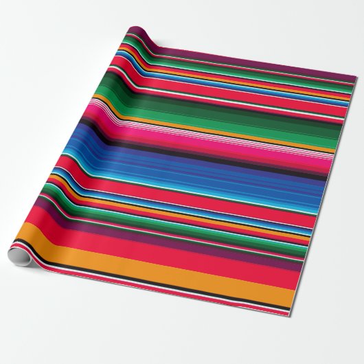 Kleurrijke Mexicaanse Serape Gift Cadeaupapier (Uitgerold)
