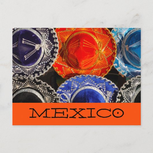 Kleurrijke Mexicaanse sombreros Briefkaart (Voorkant)