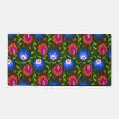 Kleurrijke Mexicaanse stijl Floral Pattern Elegant Bureaumat (Voorkant)