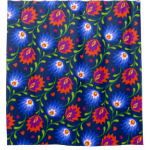 Kleurrijke Mexicaanse stijl Floral Pattern Elegant