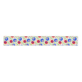 Kleurrijke Mexicaanse stijl Floral Pattern Elegant Grosgrain Lint (Voorkant)