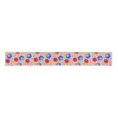 Kleurrijke Mexicaanse stijl Floral Pattern Elegant Grosgrain Lint (Voorkant)