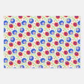 Kleurrijke Mexicaanse stijl Floral Pattern Elegant Inpakpapier Vel (Voorkant 2)