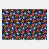 Kleurrijke Mexicaanse stijl Floral Pattern Elegant Inpakpapier Vel (Voorkant)