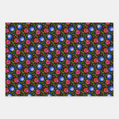 Kleurrijke Mexicaanse stijl Floral Pattern Elegant Inpakpapier Vel (Voorkant)