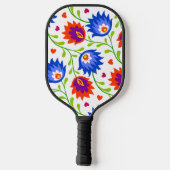 Kleurrijke Mexicaanse stijl Floral Pattern Elegant Pickleball Paddle (Achterkant)