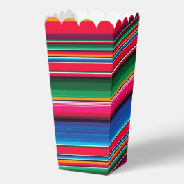 Kleurrijke Mexicaanse Strepen Sarape Popcorn Bedankdoosjes