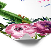 Kleurrijke Mexicaanse Taco Bar teken Poster (Hoek)