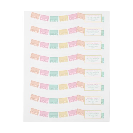 Kleurrijke Mexicaanse taco over een Fiesta verjaar (Vel)