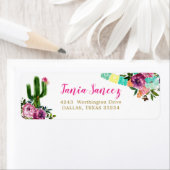 Kleurrijke Mexicaanse Taco over Liefde Adreslabel Etiket (Insitu)