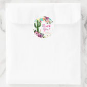 Kleurrijke Mexicaanse Taco over Liefde Dank je Sti Ronde Sticker (Tas)