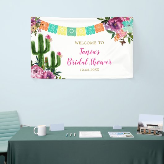 Kleurrijke Mexicaanse Taco over Liefde Grote Banne Spandoek (Beurs)