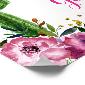 Kleurrijke Mexicaanse Taco over Liefde Kaarten & C Poster (Hoek)