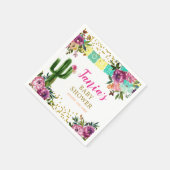 Kleurrijke Mexicaanse Taco over Liefde Papier Serv Servet (Hoek)