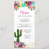 Kleurrijke Mexicaanse Taco over Liefde Vrijgezelle Menu (Voorkant)