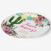 Kleurrijke Mexicaanse Taco over Love Paper Bord (Gekanteld)