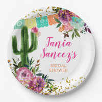 Kleurrijke Mexicaanse Taco over Love Paper Bord