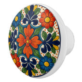 Kleurrijke Mexicaanse Talavera Floral Keramische K Keramische Knop (Rechts)