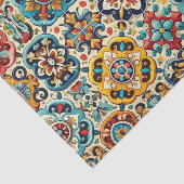 Kleurrijke Mexicaanse Tegels Tissuepapier (Detail)