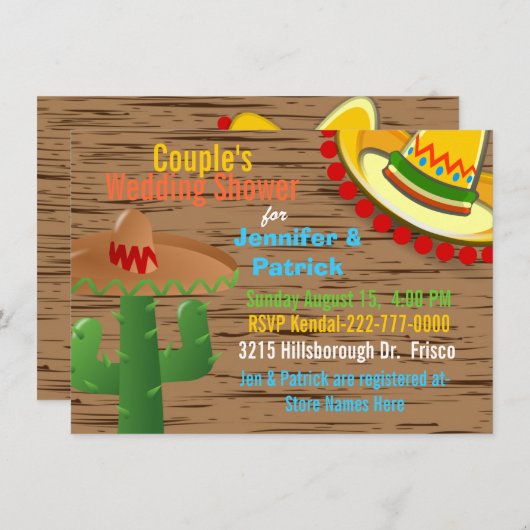 Kleurrijke Mexicaanse Tlegers weddenschap Kaart (Voorkant / Achterkant)