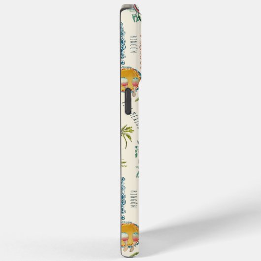 Kleurrijke Mexicaanse Travel Print Monogram Case-Mate iPhone Case (Achterkant / Rechts)