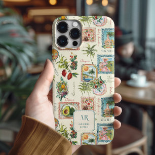 Kleurrijke Mexicaanse Travel Print Monogram iPhone 15 Pro Max Hoesje