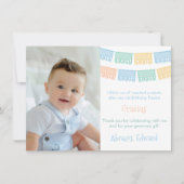 Kleurrijke Mexicaanse verjaardag Fiesta Papel Pica Bedankkaart (Voorkant)