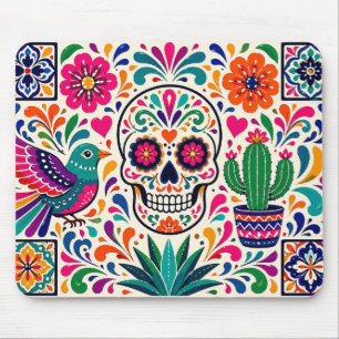 Kleurrijke Mexicaanse Volkskunst Muismat
