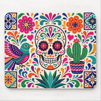 Kleurrijke Mexicaanse Volkskunst Muismat
